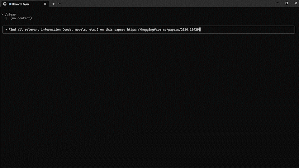 Research Tracker MCP in action