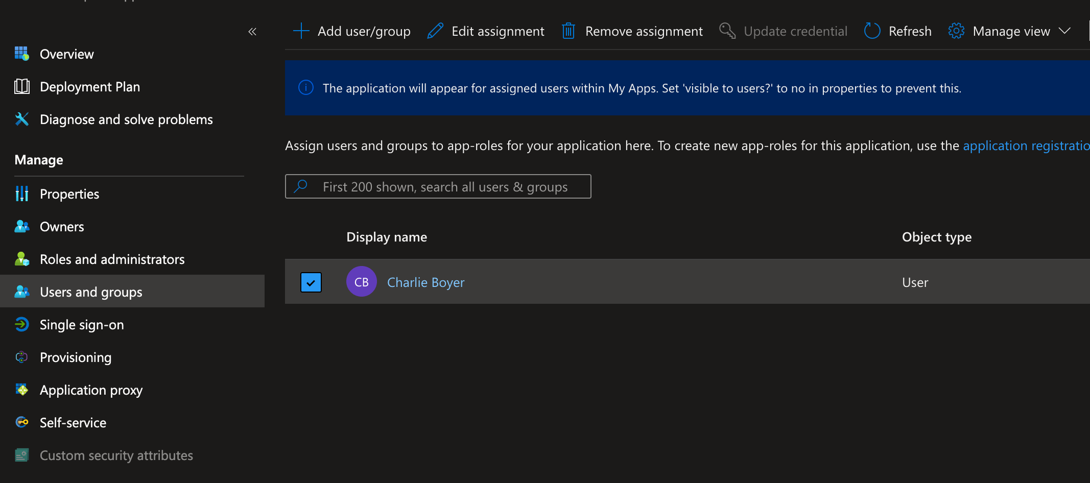 Entra ID SCIM User and Group Assignment