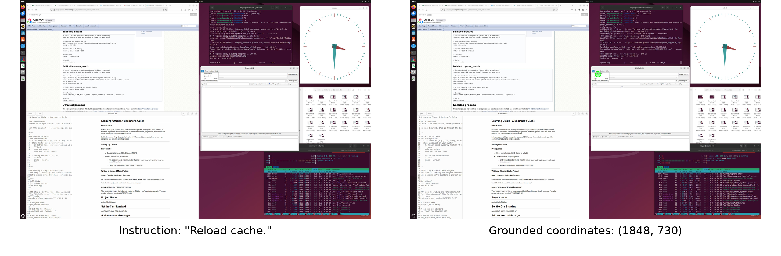 Fig2: Sample GUI image with instruction and grounding by Gelato-30B-A3B