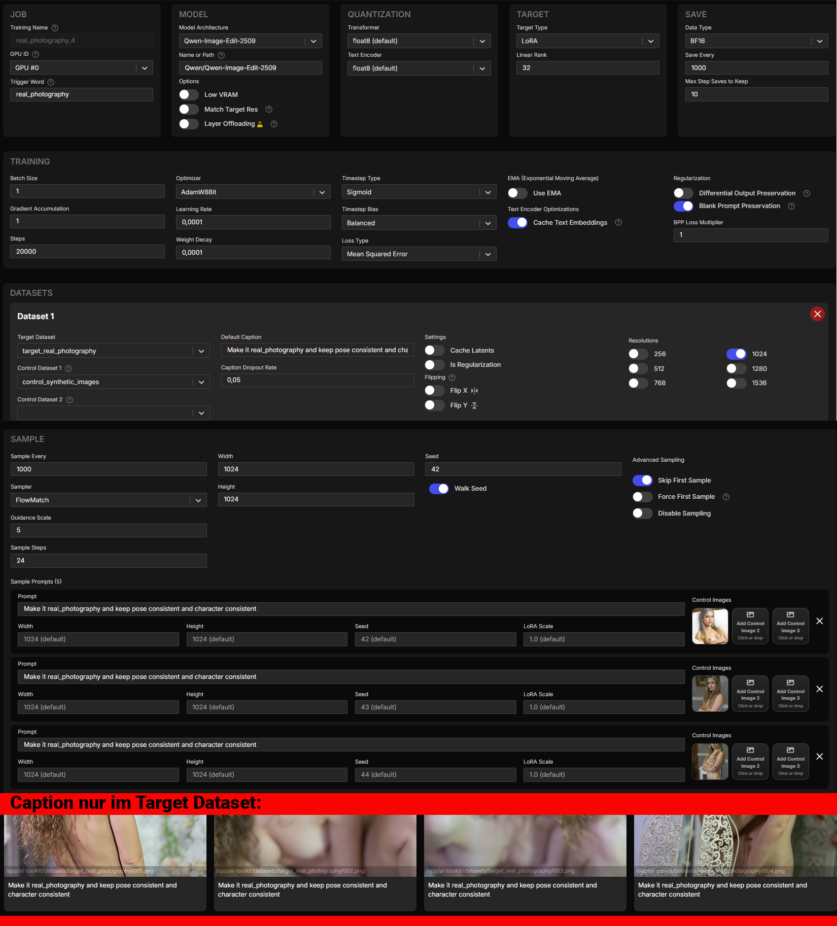 Missratener Trainingsversuch V4 qwen-image-edit-pro