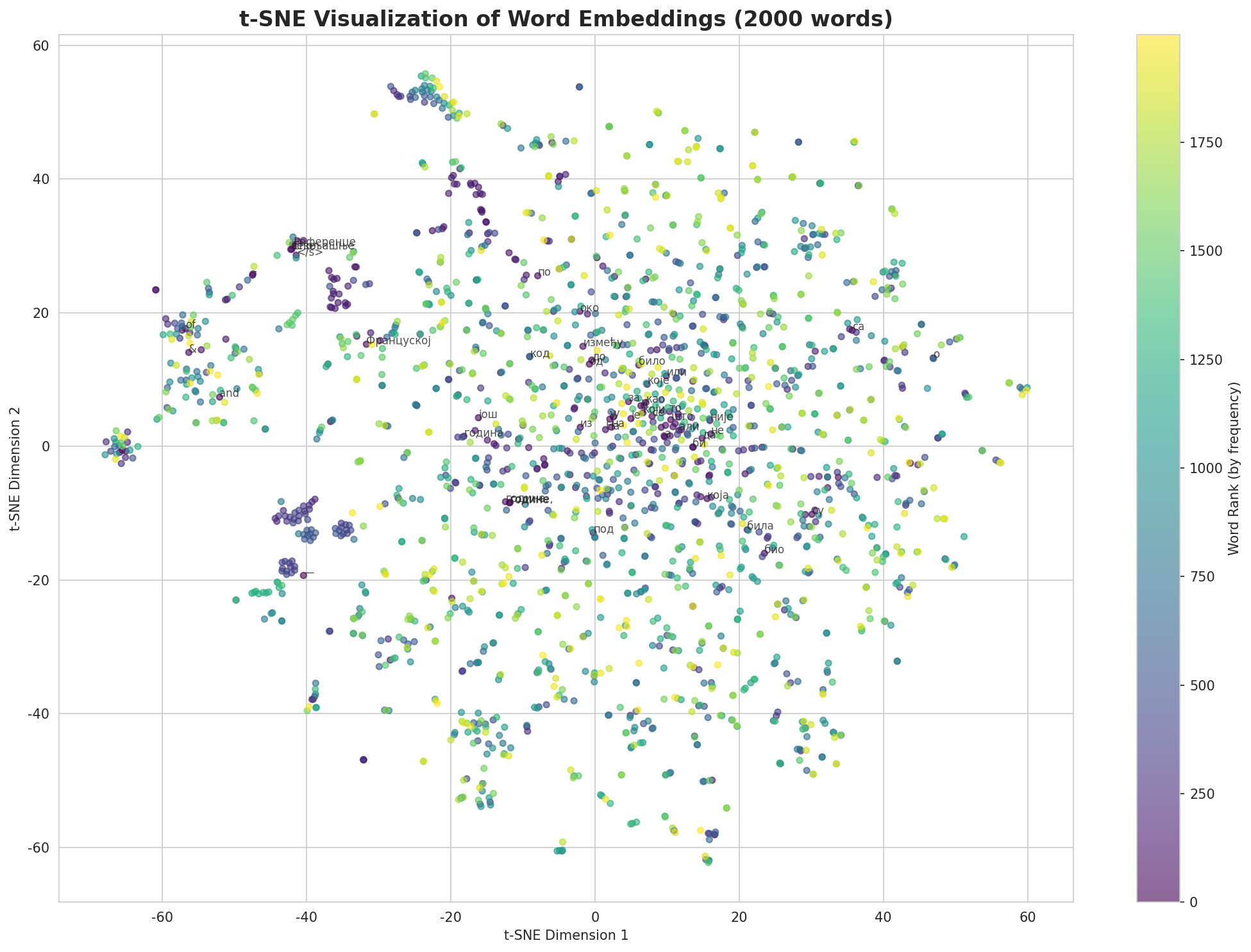 t-SNE Words