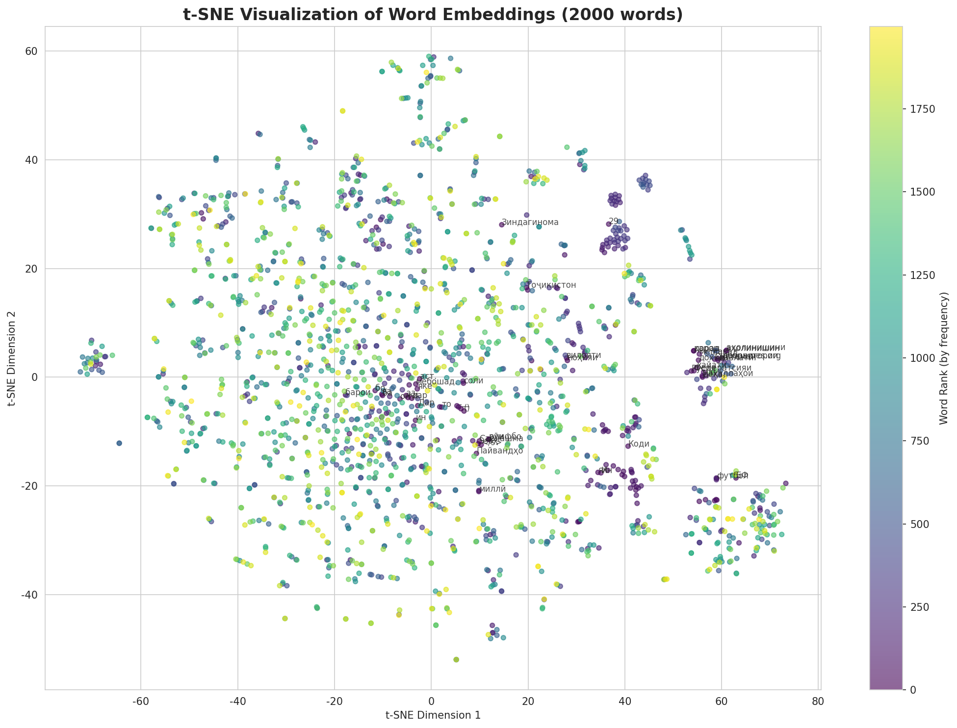 t-SNE Words